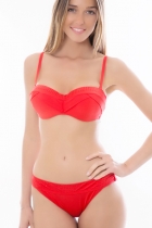 Maillot de bain 2 pièces Rouge